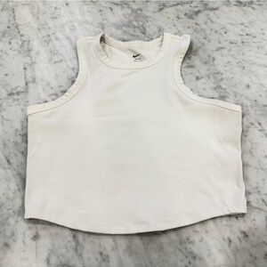 Nike One Dri-FIT White Racerback Top Size XL EUC Revolve